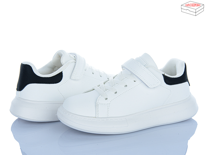 Кроссовки Apawwa (32-37) LC1192-1 white-black (деми)