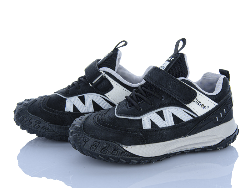 Кроссовки Apawwa (32-37) LC51 black-grey (деми)