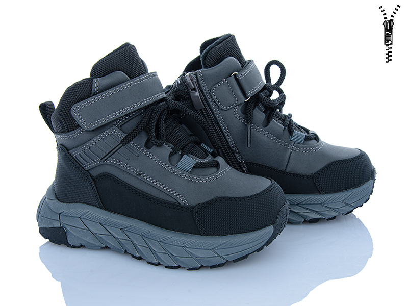 Ботинки Clibee-ShoSho (27-32) GB91-2 grey-black (деми)