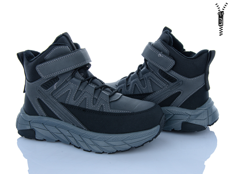 Ботинки Clibee-ShoSho (33-38) GC90-2 grey-black (деми)
