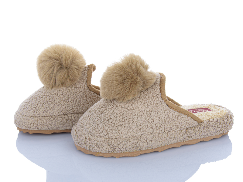 Тапочки Jumay (36-40) Капці жін.бежевий (зима)