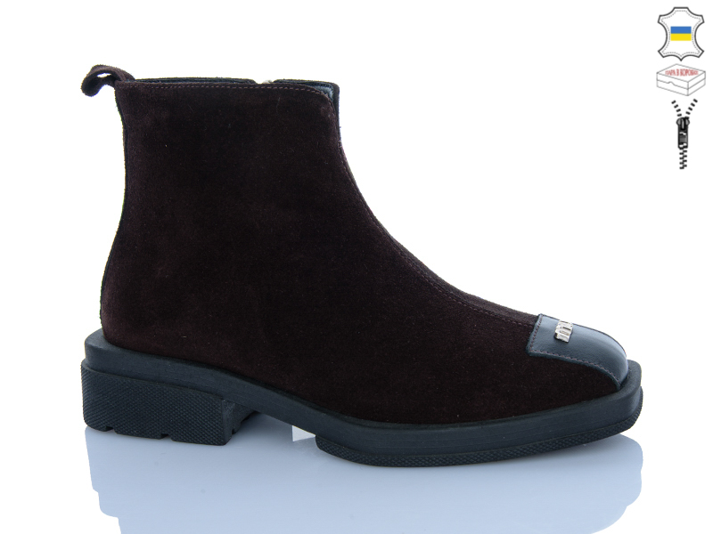 Ботинки Sali (37-41) 619 шоколад з.демі (деми)