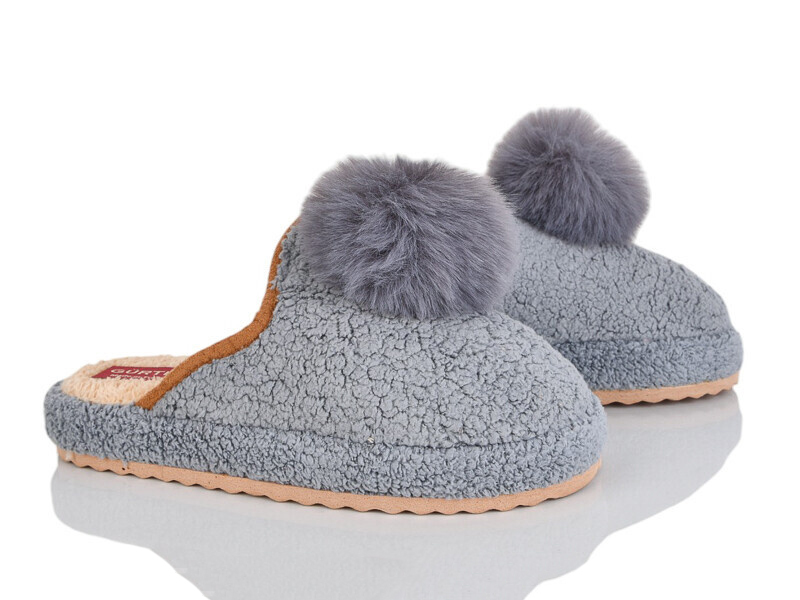 Тапочки Jumay (36-40) Капці жін.сірий (зима)