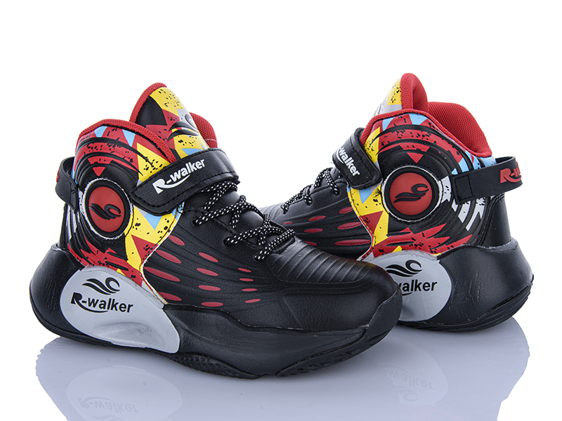 Кроссовки Clibee-ShoSho (32-37) 2205 black-red (деми)
