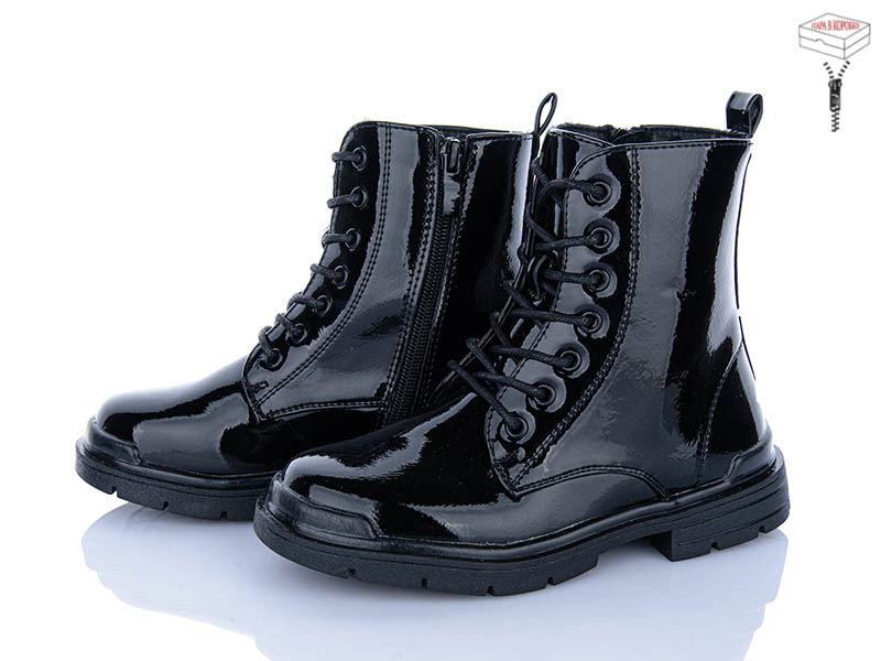 Ботинки Clibee-ShoSho (31-36) 55-268L black (деми)