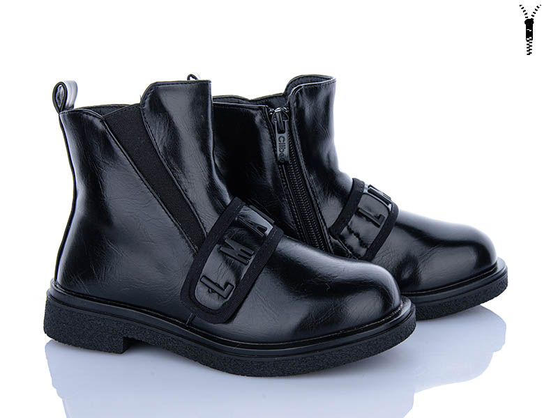 Ботинки Clibee-ShoSho (32-37) A98 black (деми)