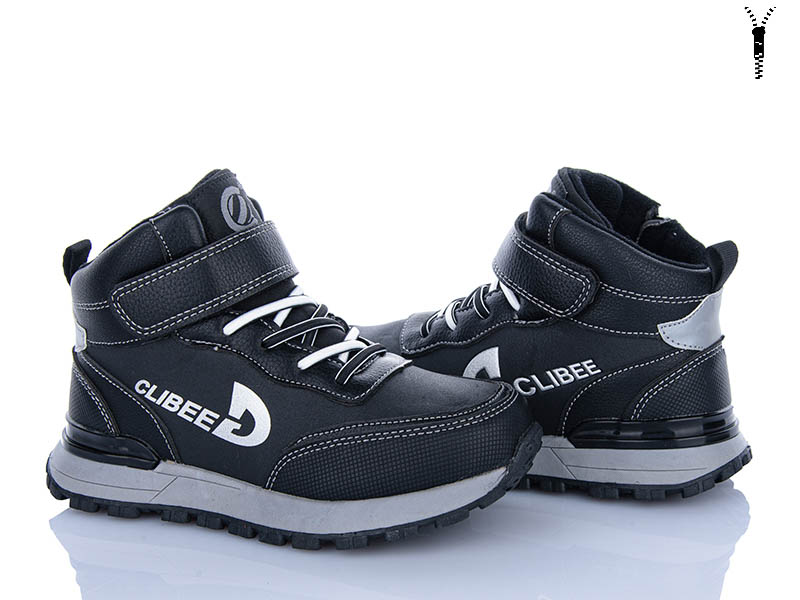 Ботинки Clibee-ShoSho (31-36) H301A black-grey (деми)