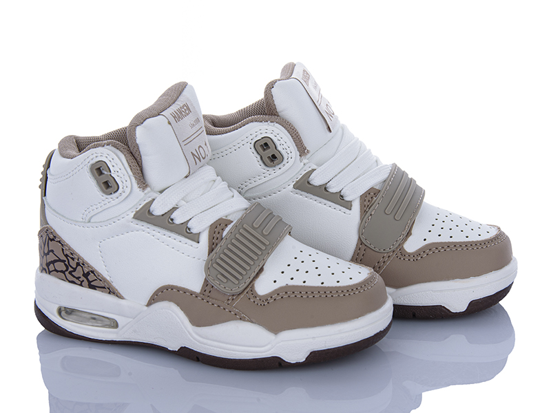 Кроссовки Clibee-ShoSho (26-31) LB802 khaki-white (деми)