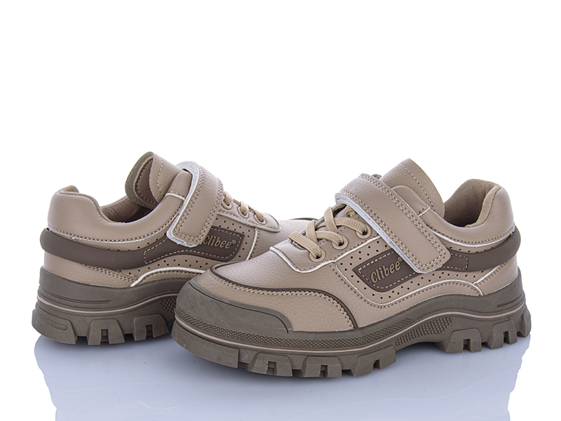 Кроссовки Clibee-ShoSho (32-37) LC100 khaki (деми)