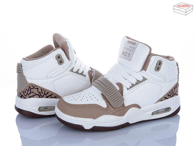 Кроссовки Clibee-ShoSho (32-37) LC803 khaki-white (деми)