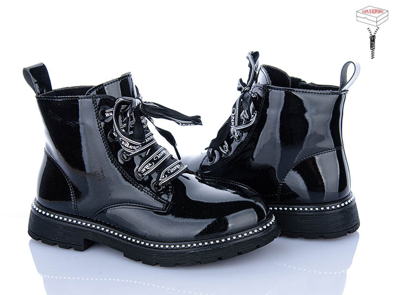 Ботинки Clibee-ShoSho (31-36) NQ735 black (деми)