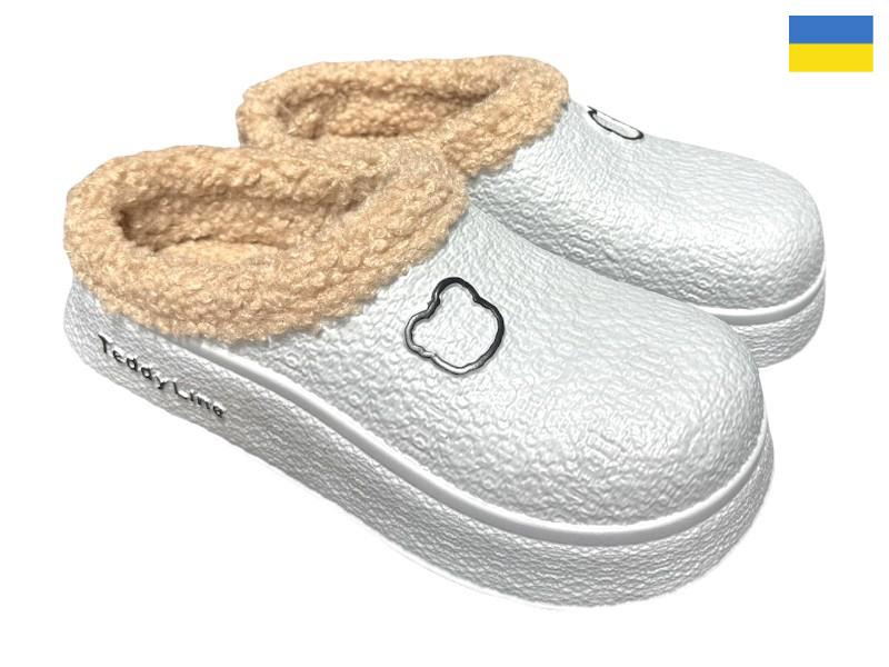 Сабо Rai shoes (36-41) 606 сірий (зима)