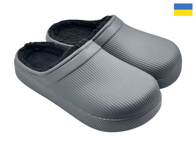 Сабо Rai shoes (37-40) 610-018 сірий (зима)