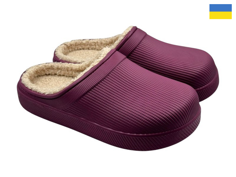 Сабо Rai shoes (37-40) 610-08 бордовий (зима)