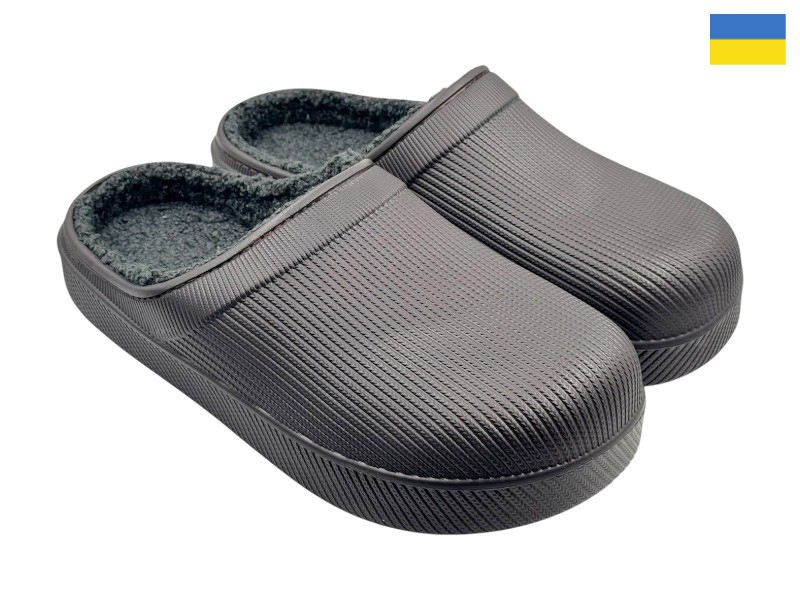 Сабо Rai shoes (41-45) 620-026 шоколад (зима)