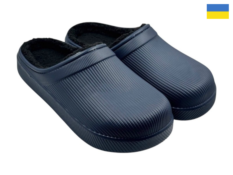 Сабо Rai shoes (41-45) 620-18 синій (зима)