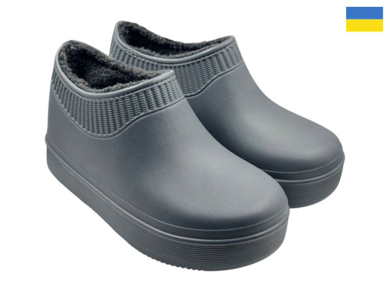 Галоши Rai shoes (41-45) 640-018 сірий (зима)
