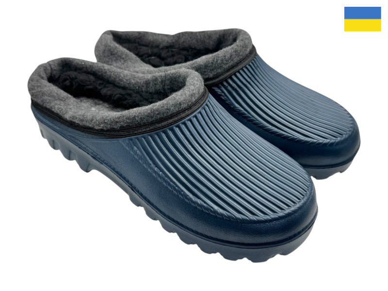 Сабо Rai shoes (41-46) B15 синій (зима)