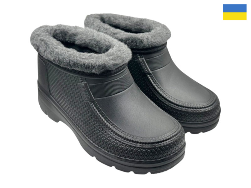 Галоши Rai shoes (41-46) M1 чорний (зима)