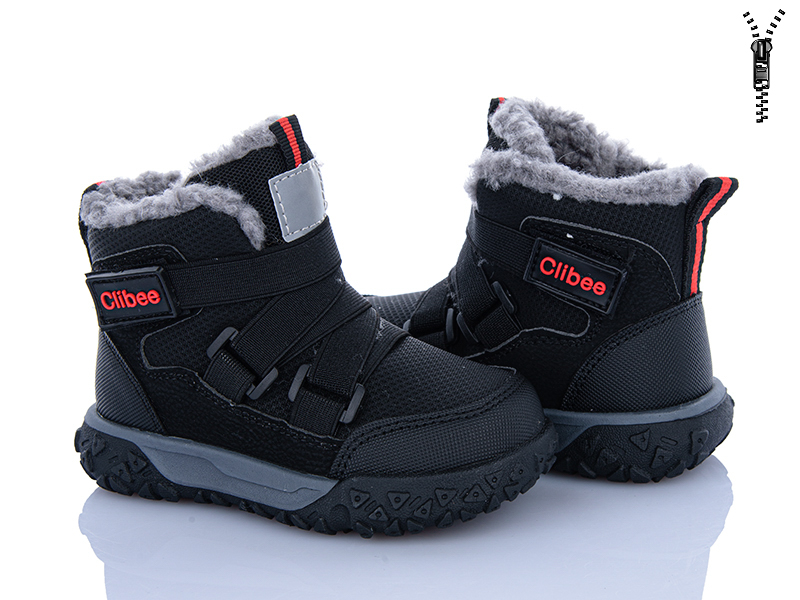 Ботинки Clibee-ShoSho (22-27) HA825-2 black (зима)