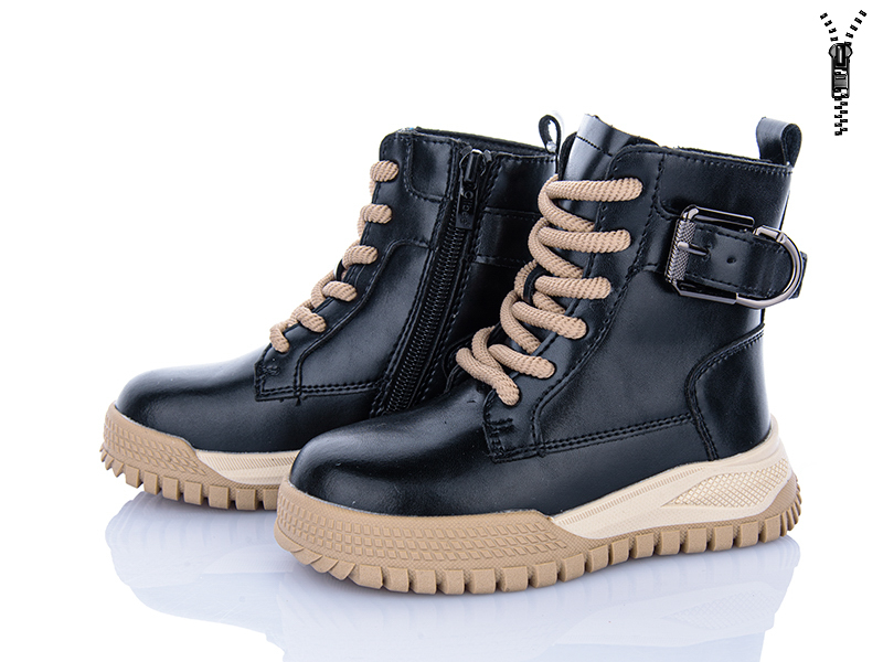 Ботинки Clibee-ShoSho (26-31) HB829-1 black (зима)