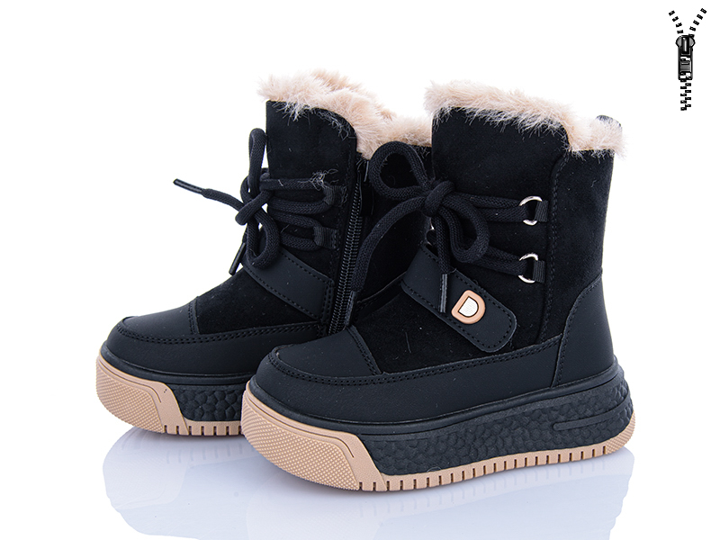 Ботинки Clibee-ShoSho (27-31) TB56-1 black (зима)
