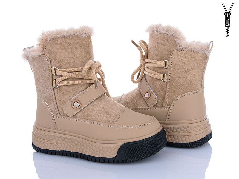 Ботинки Clibee-ShoSho (32-37) TC55-2 khaki (зима)