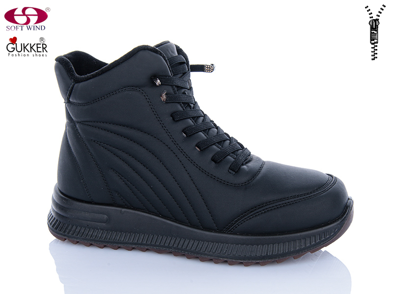 Ботинки GUKKER (36-41) YK4141 black (зима)