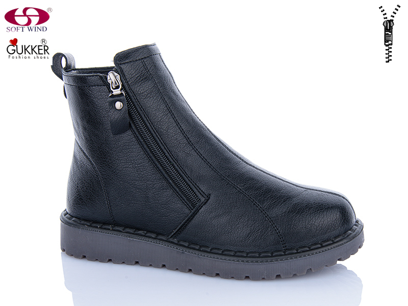 Ботинки GUKKER (37-42) YK4147 black (зима)