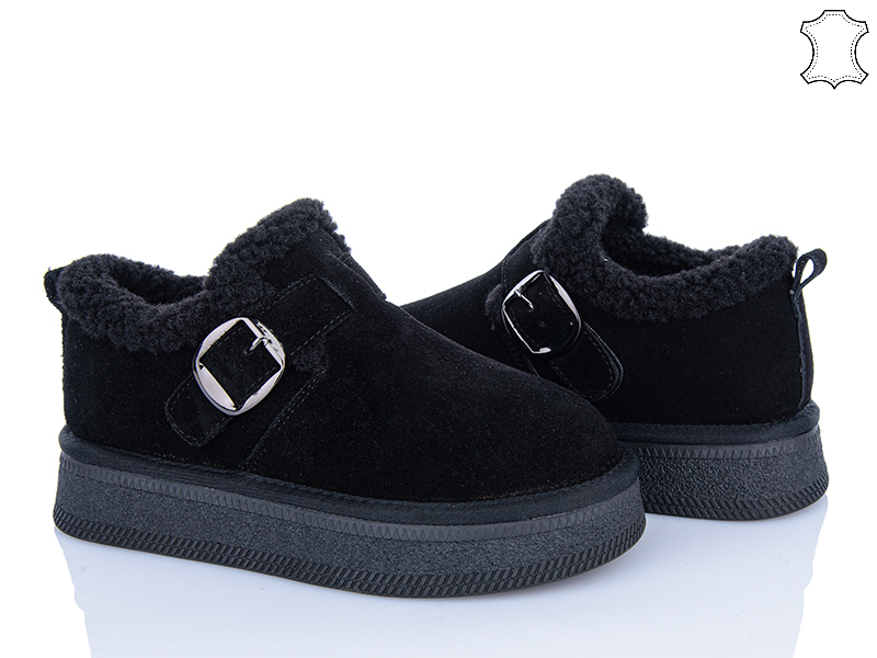 Туфли PL PS (36-40) GF2651 black (зима)