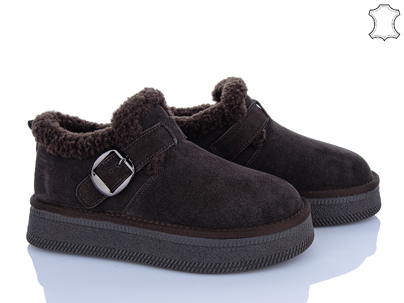 Туфли PL PS (36-40) GF2651 brown (зима)