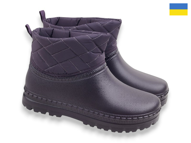 Сапоги Rai shoes (37-41) D420DF т.фіолетовий (зима)