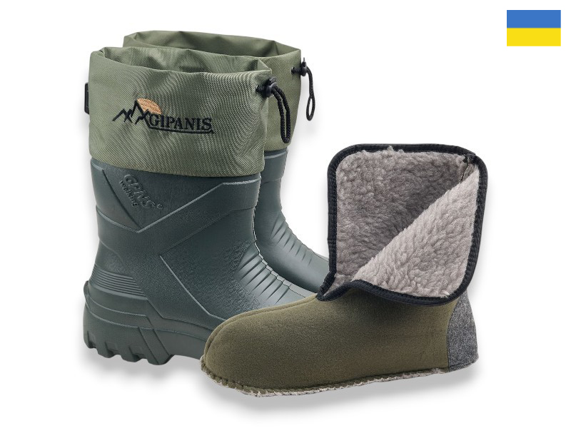 Сапоги Rai shoes (42-45) RM142AG  хакі-хакі (зима)