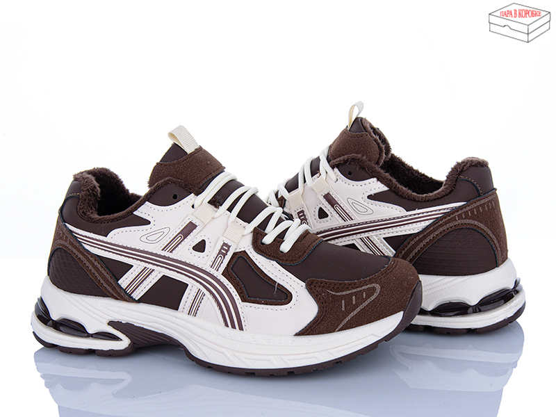 Кроссовки Ideal (36-41) A29 brown (зима)