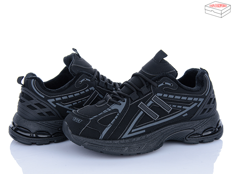 Кроссовки Ideal (36-41) A32 black (зима)