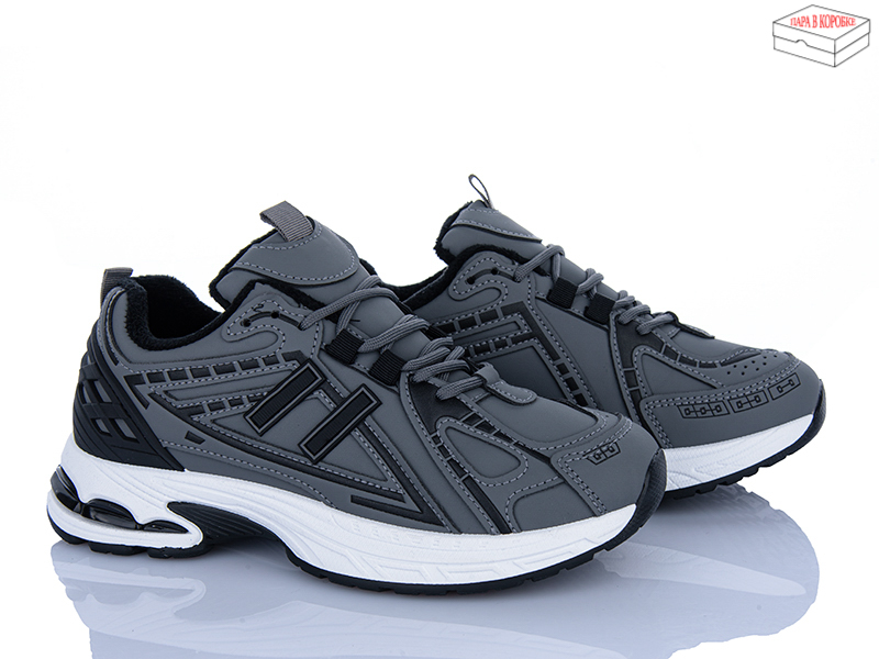 Кроссовки Ideal (36-41) A33 grey (зима)