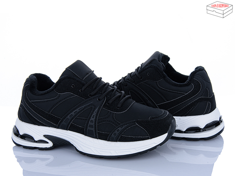 Кроссовки Ideal (36-41) A35 black (зима)