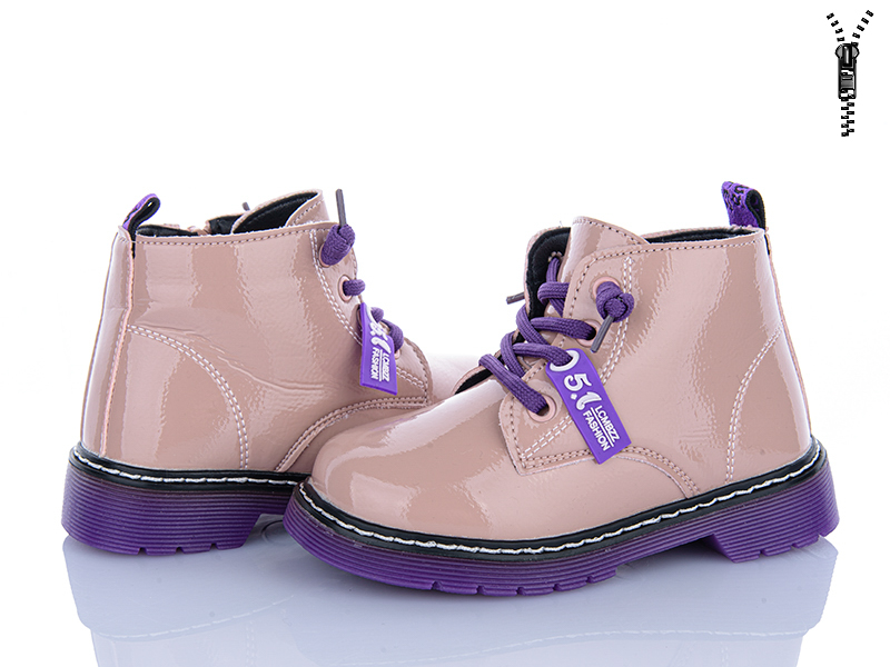 Ботинки Clibee (26-30) ABC(P)708-1 pink флис (деми)