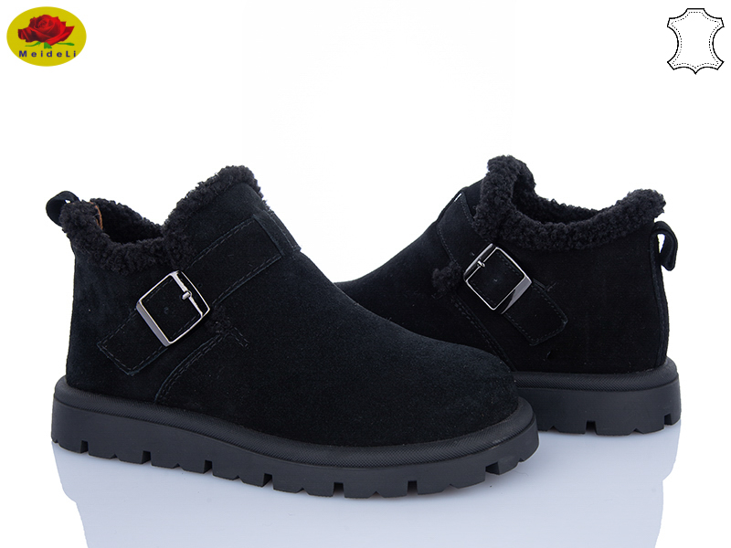 Ботинки Meideli (36-40) B7788-1 black (зима)