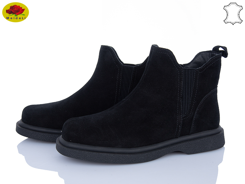 Ботинки Meideli (36-40) B7788-12 black (зима)