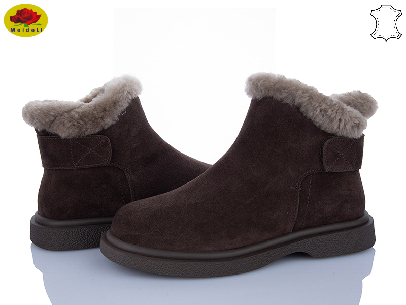 Ботинки Meideli (36-40) B7789-9 brown (зима)