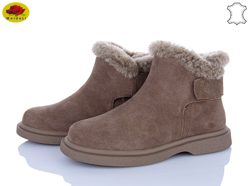Ботинки Meideli (36-40) B7789-9 khaki (зима)