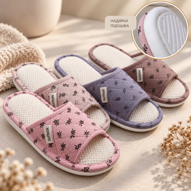 Тапочки Slipers (36-45) 3528 (деми)