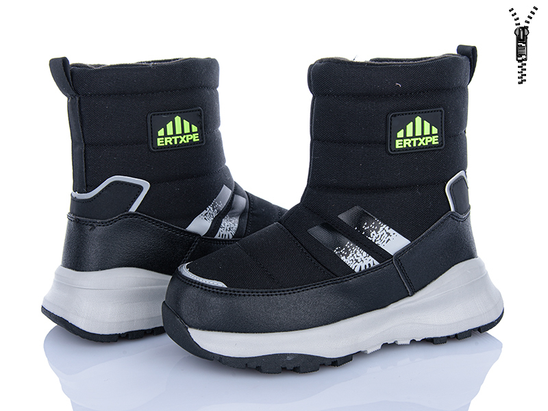 Дутики Clibee-ShoSho (32-37) 2535 all black (зима)