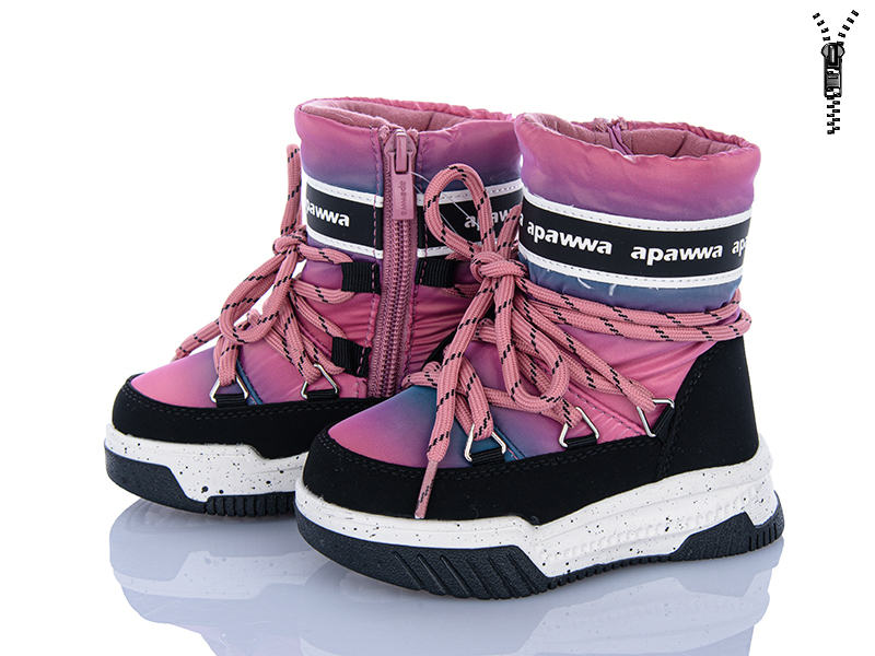 Дутики Clibee-ShoSho (22-27) D6918P-1 fuchisia (зима)