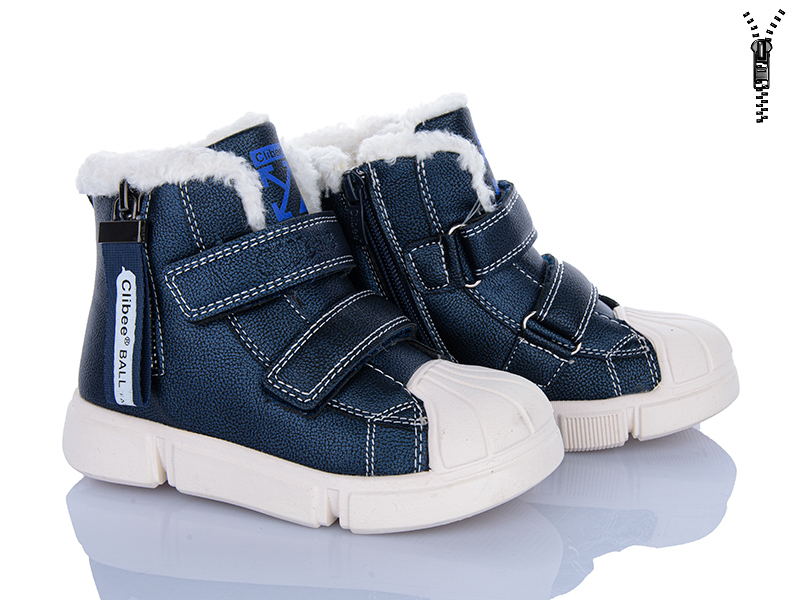 Ботинки Clibee-ShoSho (27-32) H216 black (зима)