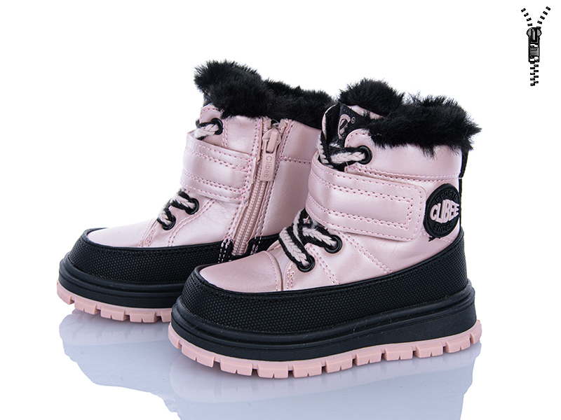 Ботинки Clibee-ShoSho (22-27) HA550 pink (зима)