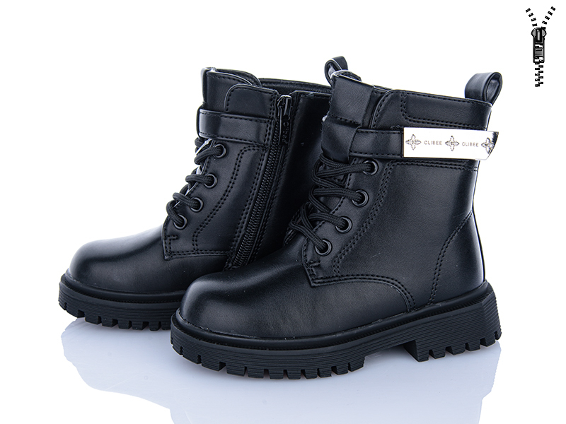 Ботинки Clibee-ShoSho (26-31) HB500 black (зима)