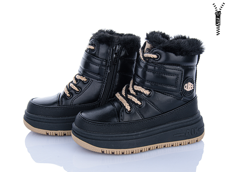 Ботинки Clibee-ShoSho (27-32) HB532 black (зима)