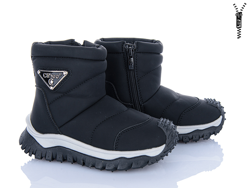 Ботинки Clibee-ShoSho (27-32) HB549 black (зима)